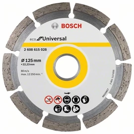 Bosch vágókorong, gyémánt 125x22.23 mm univerzális 10 db