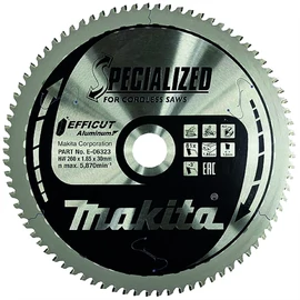 Makita EFFICUT körfűrészlap 216x30mm Z63 ALU