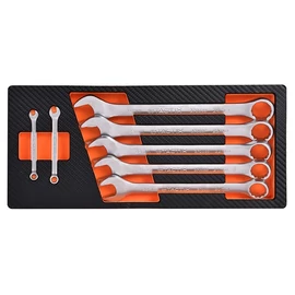 Tactix szerszámkészlet modul 7 részes csillag-villás kulcs készlet, szivacstálcával T