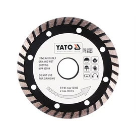 YATO gyémánt vágókorong 115 mm turbo (YT-6022)