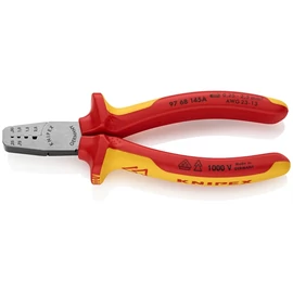 Knipex Krimpelő fogó érvéghüvelyekhez VDE 145 mm