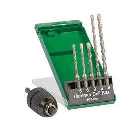 Hikoki SDS-Plus gyorstokmány +csigafúró készlet 5-8mm