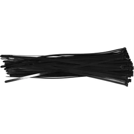 YATO Kábelkötegelő fekete 400 x 7.6 mm (50 db/cs) (YT-70653)