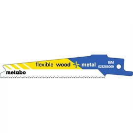 Metabo orrfűrészlap S 522BEF flexible wood + metal 100 x 0.9 mm 5 db