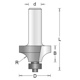 Hikoki lekerekítőmaró 8x15.9x7.9 kör