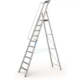 Zarges állólétra dobogós 2.59m 1x10 Meistertritt S