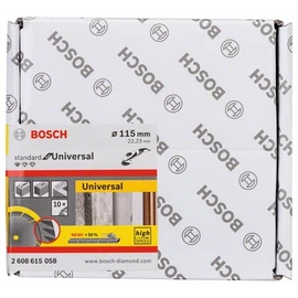 Bosch vágókorong, gyémánt 115x2.0x22.23 mm univerzális 10 db