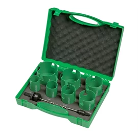 Hikoki keményfémlapkás körkivágó készlet 19-57mm 9 részes, vízvezeték