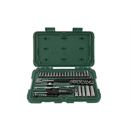 SATA dugókulcs készlet 1/4" 3.5-14mm 52 részes