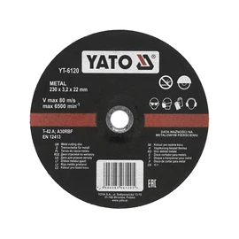YATO Vágókorong fémre 230x3.2x22 mm (YT-6120)