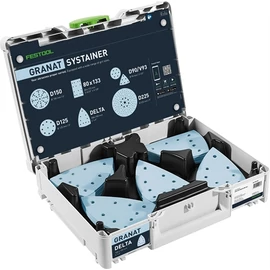 Festool csiszolópapír készlet Systainer-ben SYS-STF DELTA GR-Set Granat P60-220 100 részes