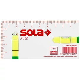 Sola R 100 grün SOLA Kicsi vízmérték SOLA, 100x50x15 mm