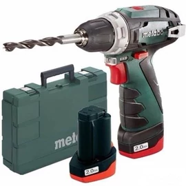 Metabo PowerMaxx BS Basic akkus fúró-csavarozó 2x12V/2Ah kofferban