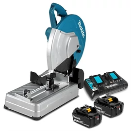 Makita DLW140PT2 2x18V LXT Li BL 355mm gyorsdaraboló 2x5.0Ah + dupla töltő