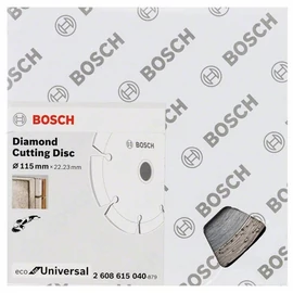 Bosch vágókorong, gyémánt 115x22.23 mm univerzális 10 db
