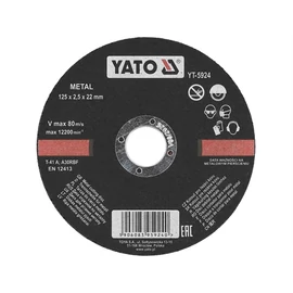 YATO Vágókorong fémre 125 x 2.5 x 22 mm (YT-5924)