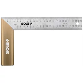Sola SRB 400 Asztalos derékszög Alu fogantyú rozsdamentes,400x170mm