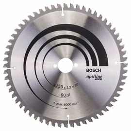 Bosch körfűrészlap 250x30/60 Optiline Wood