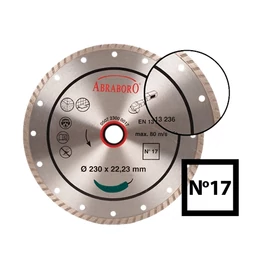Abraboro gyémánttárcsa TURBO 230x2.8x22.23 (NO.17)
