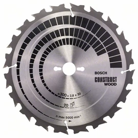 Bosch körfűrészlap 300x30/20 Construct Wood