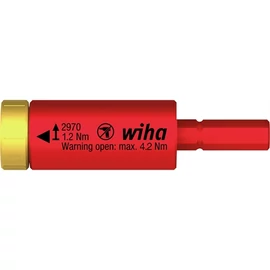 Wiha easyTorque electric nyomaték adapter slimBitekhez és slimVario bittartóhoz bliszteres csomagolásban 1.2 Nm (46402)