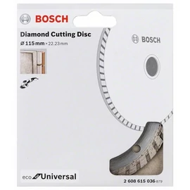 Bosch vágókorong, gyémánt 115x22.23 mm univerzális, Turbo