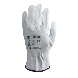 EUROSTRONG szürke kesztyű bivalybőr tenyérrel 11