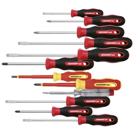 GedoreRed csavarhúzó készlet lapos+PH+PZ 12 részes R38002012