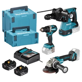 Makita DLX3195JX1 18V LXT gépszett (DDF484Z+DHR243Z+DGA504Z+632F15-1+19 5584-2+821550-0+821552-6)