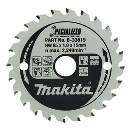 Makita körfűrészlap LAMINÁLT 85/15 Z24