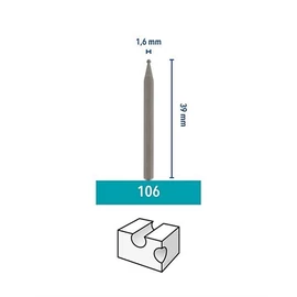 Dremel Gravírozószár 1.6 mm (106)