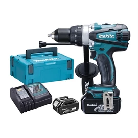 Makita DHP458RTJ akkus ütvefúró-csavarbehajtó 18V/2x5Ah MAKPAC koffer