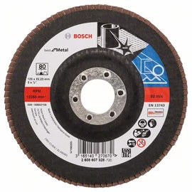 Bosch lamellás tárcsa 125x22.23 mm P80 fémhez Zirkon X571 egyenes üvegszál
