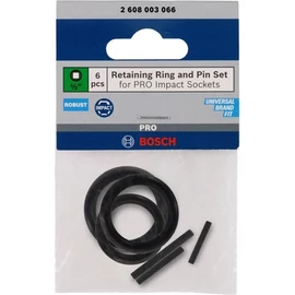 Bosch rögzítőgyűrű és tüske PRO dugókulcshoz, 1/2&quot;, 6 részes