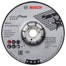 Bosch tisztítókorong 76x4.0mm inox egyenes