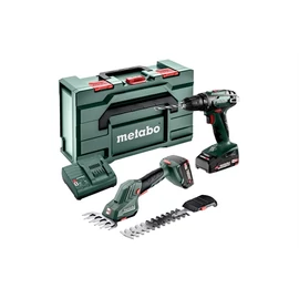 Metabo Combo Set 2.2.5 18V BS fúrócsavarozó + SGS fűszegély és bokorvágó olló (2x2.0Ah, SC 30, metaBOX 165L)