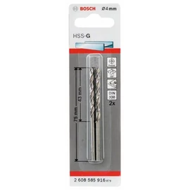 Bosch HSS-G csigafúró 4.0 mm 2 db