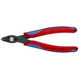 Knipex elektronikai oldalcsípő fogó Super Knips XL többkomponensű nyél barnított 140 mm