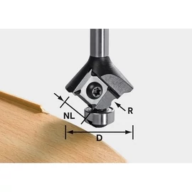 Festool Váltólapkás HW lekerekítő-élszintbemaró S8 HW R1 D28 KL12.7OFK