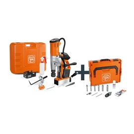 Fein AKBU 35 PMQW AS Akkumulátoros univerzális mágnesállványos magfúrógép 35 mm-ig, tartozékkészlettel