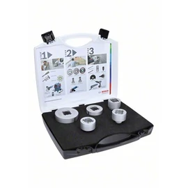 Bosch gyémántbetétes körkivágó készlet 20-68 mm 5 részes X-Lock