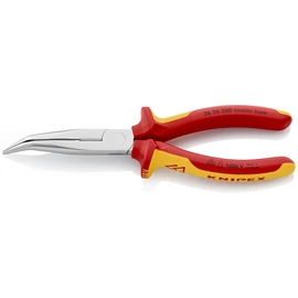 Knipex félgömbfejű fogó hajlított VDE 200mm