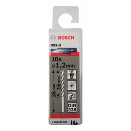 Bosch HSS-G csigafúró 1.2mm 10 db
