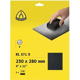 Klingspor kiakasztható csiszolóvászon A4 230x280mm P 240 KL 371 X S 5SRT (5 db/csomag)
