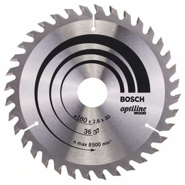 Bosch körfűrészlap 180x30/36 Optiline Wood