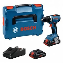 Bosch GSR 18V-65 Akkus fúró-csavarozó (2x4.0 Ah ProCORE akkuval GAL 18V-40 töltővel) L-Boxx-ban