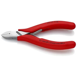 Knipex elektronikai oldalcsípő fogó mártott nyél 115 mm