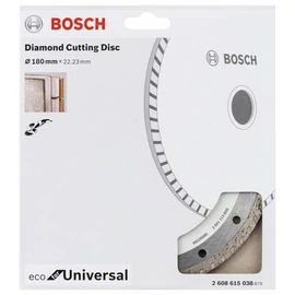 Bosch vágókorong, gyémánt 180x22.23 mm univerzális, Turbo