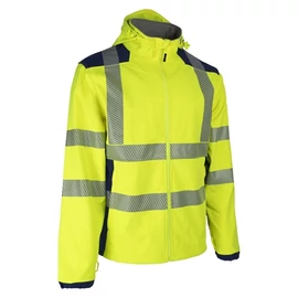 Coverguard Nebulo fluo Sárga/Sötétkék Softshell Kabát 2XL