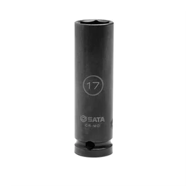 SATA gépi hosszú dugókulcs 1/2&quot; 17mm vékony falú